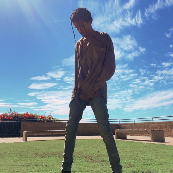 Faith Connexion 1/3 button up Silk & Viscose Striped Shirt - Picture 3 of 10